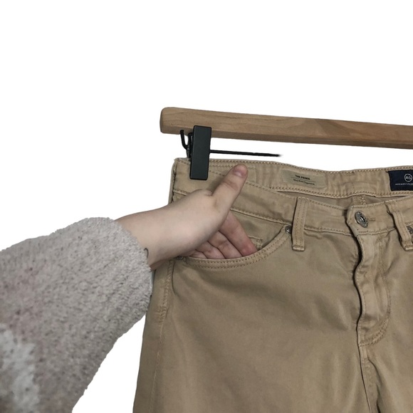 Adriano Goldschmied The Prima Mid-Rise Cigarette Cropped Skinny Khaki Pants - Picture 4 of 13